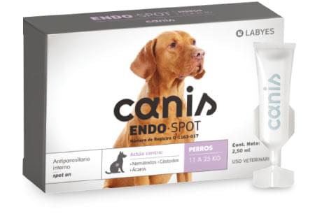 Canis Endospot Spot 11 a 25 kg ( pipeta perro para parásitos internos y ácaros)