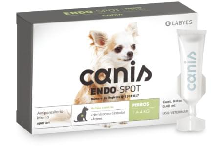 Canis Endospot Spot 1 a 4 kg ( pipeta perro para parásitos internos y ácaros)