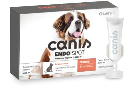 Canis Endospot Spot 41 a 60 kg ( pipeta perro para parásitos internos y ácaros)