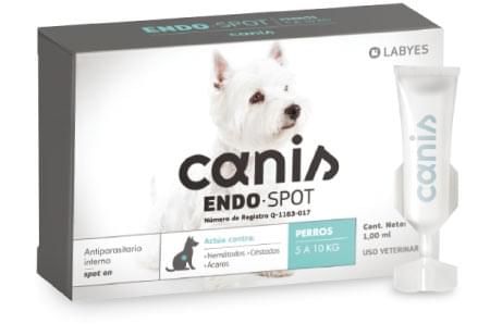 Canis Endospot Spot 5 a 10 kg ( pipeta perro para parásitos internos y ácaros)