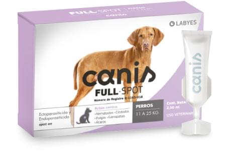 Canis Full Spot 11 a 25 kg ( pipeta perro para parásitos internos y externos )