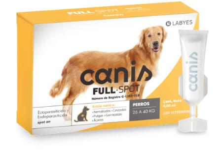 Canis Full Spot 26 a 40 kg ( pipeta perro para parásitos internos y externos )