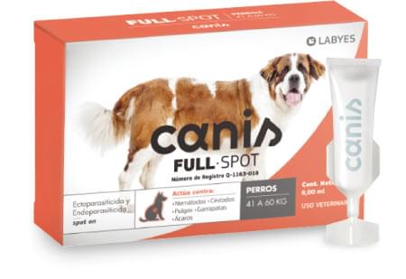 Canis Full Spot 41 a 60 kg ( pipeta perro para parásitos internos y externos )
