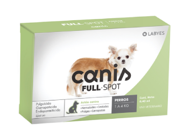 Canis Full Spot 1 a 4 kg ( pipeta perro para parásitos internos y externos )
