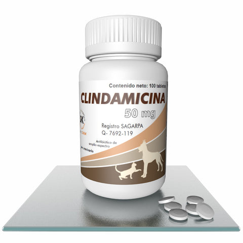 Clindamicina 50 mg  100 Tabletas (Smart Kinetics)