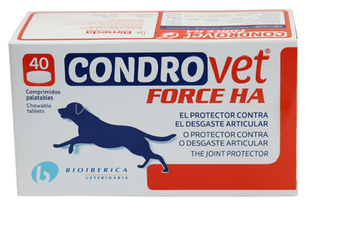 Condrovet Force HA Perros 40 tabletas ( protector del desgaste articular ) AGOTADO