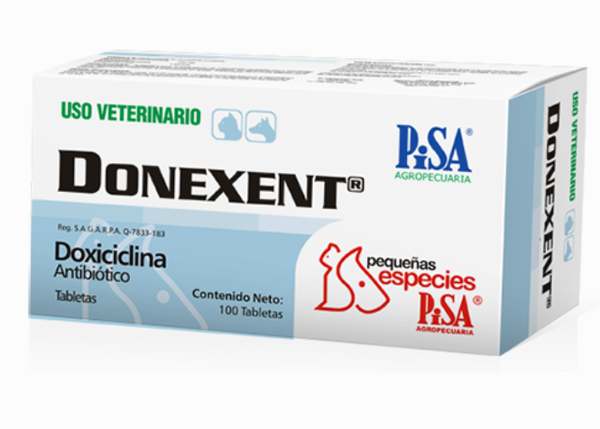 Donexent 100 tabletas ( doxiciclina 100 mg )