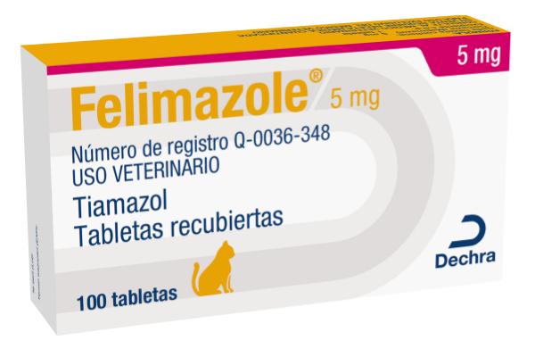 Felimazole 5 mg 100 Tabletas PRODUCTO CONTROLADO VENTA SÓLO EN FARMACIA CON RECETA MEDICA CUANTIFICADA EN ORIGINAL