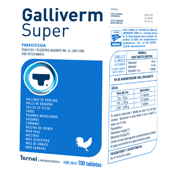 Galliverm-Super  20 Tabletas