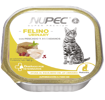 Nupec Felino Urinary 100 g  ( Alimento húmedo con pescado y arándanos )