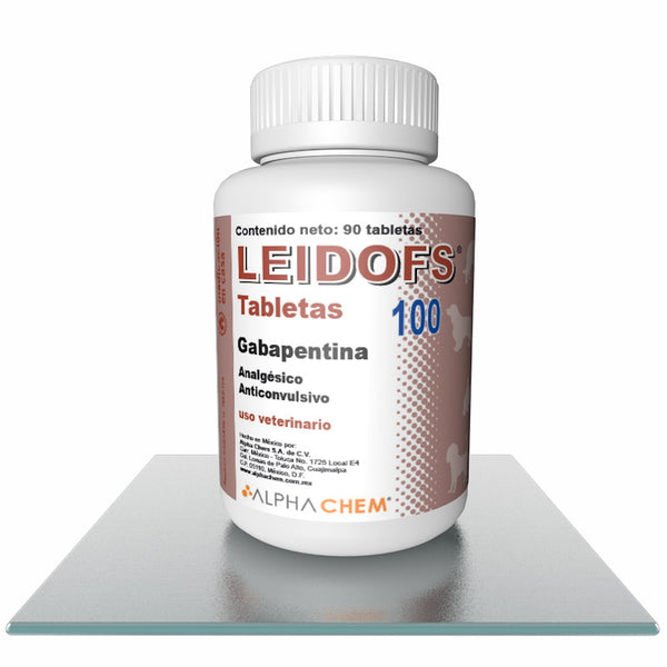 Leidofs 100 mg ( Gabapentina ) 90 tabletas PRODUCTO CONTROLADO VENTA SÓLO EN FARMACIA CON RECETA MEDICA CUANTIFICADA EN ORIGINAL