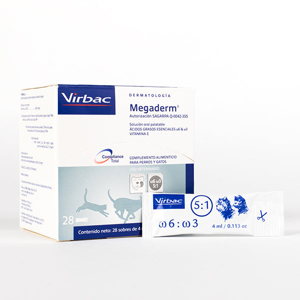 Megaderm 28 sobres 4 mL ( acidos grasos vitamina E )