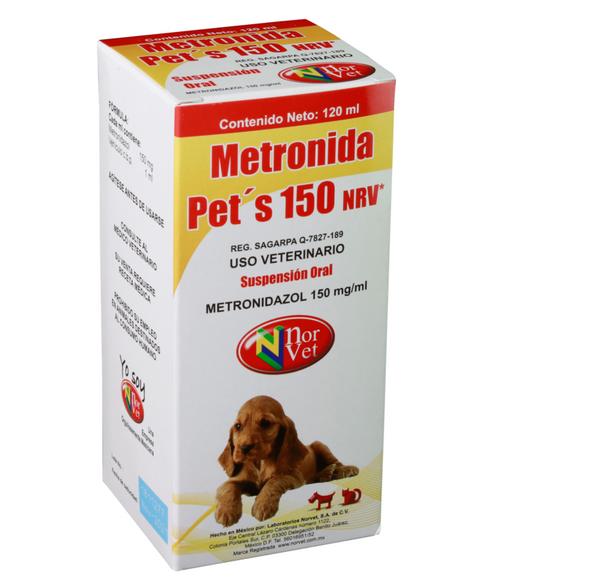 Metronida Pets NRV 150 MG 120 mL