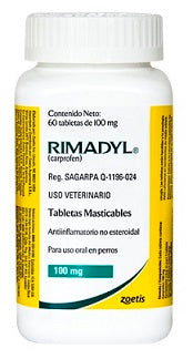 Rimadyl 100 mg - 60 tabletas masticables ( Caprofeno )