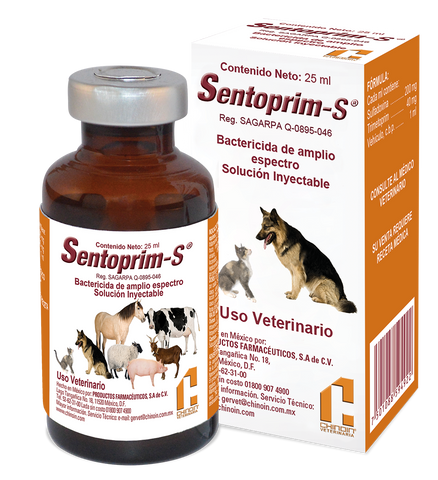 Sentoprim-S Inyectable Frásco ámpula con 25 ml