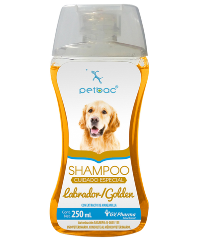 Shampoo Petbac Cuidado Especial LABRADOR / GOLDEN 250 mL