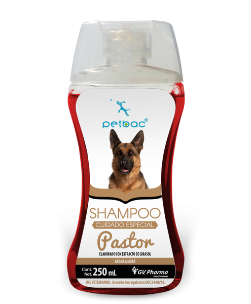 Shampoo Petbac Cuidado Especial PASTOR 250 mL