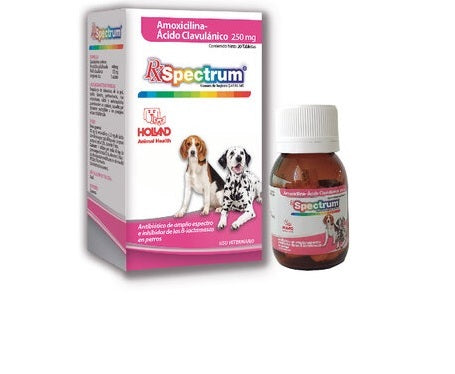 Spectrum® Amoxicilina y Ácido Clavulánico 250 mg 20 tabletas