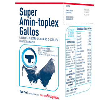 Super Amin-Toplex Gallos 90 Cápsulas