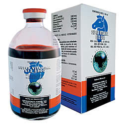 Super Vitamina B-12 5500 Caballos de Carreras Frasco con 100 ml