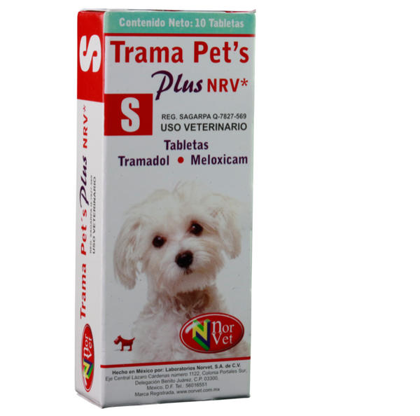 Trama Pets Plus S 10 tabletas ( tramadol - meloxicam )
