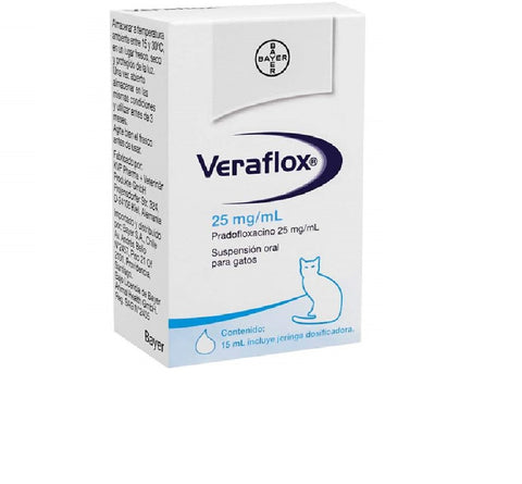 Veraflox 15 mL ( Suspensión Oral gatos )