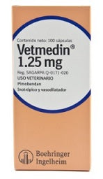 Vetmedin capsulas 1.25 mg ( pimobendan )