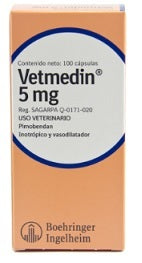Vetmedin capsulas 5 mg ( pimobendan ) AGOTADO TEMPORALMENTE